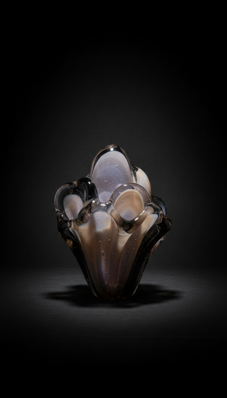 Objet d’art en verre soufflé main